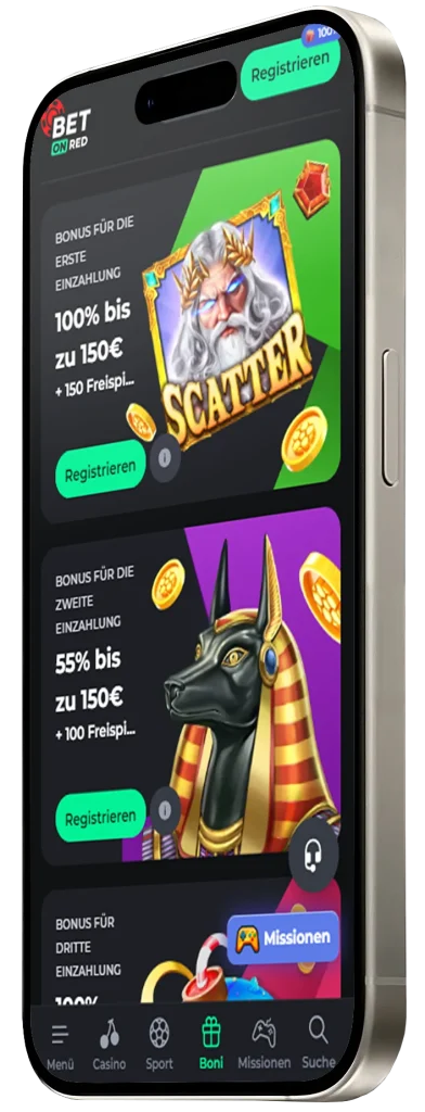 Boni bei Application