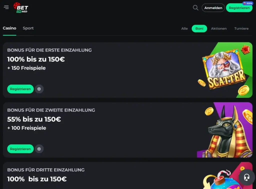 BetOnRed Bonus