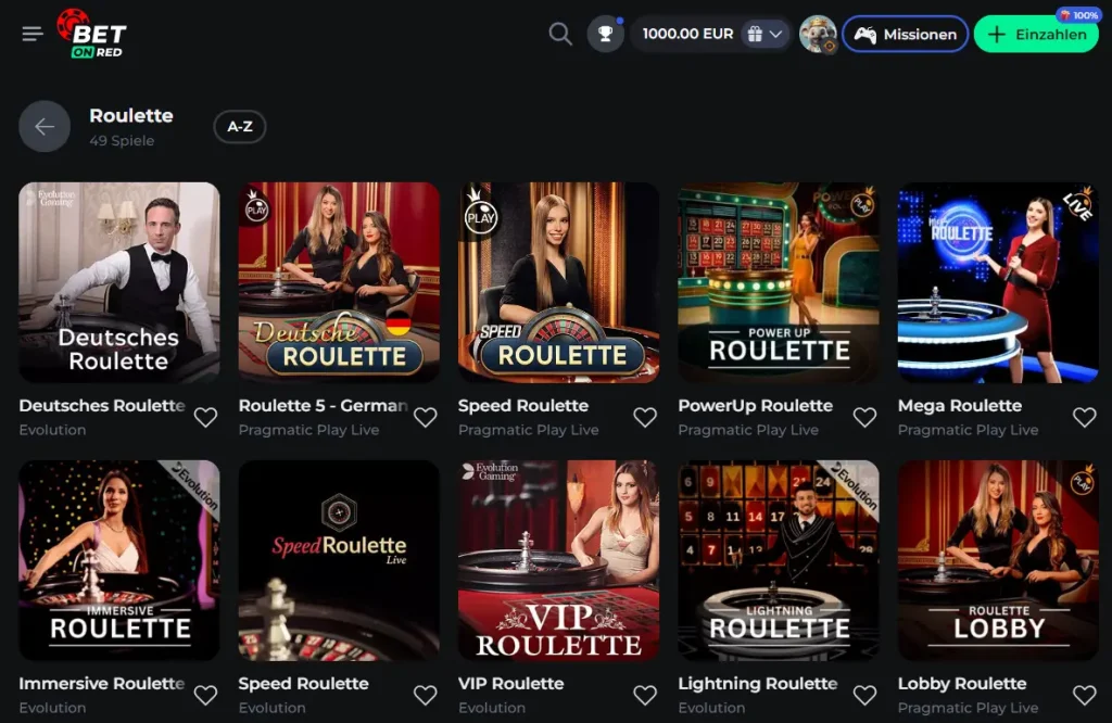 BetOnRed Live Casino